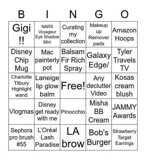 @its jessicabraun Bingo Card