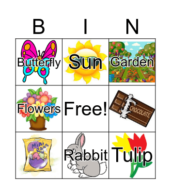 Happy Easter Bingo Card