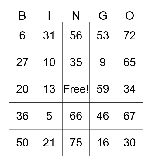Hilton Street Quarantine Bingo Card