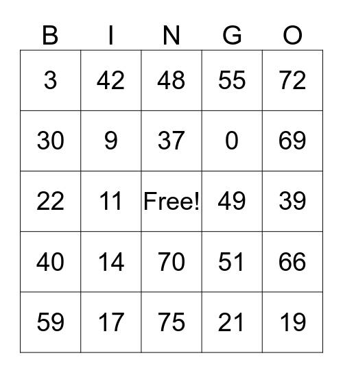 20th st Bar & Roadkill Café Bingo Card