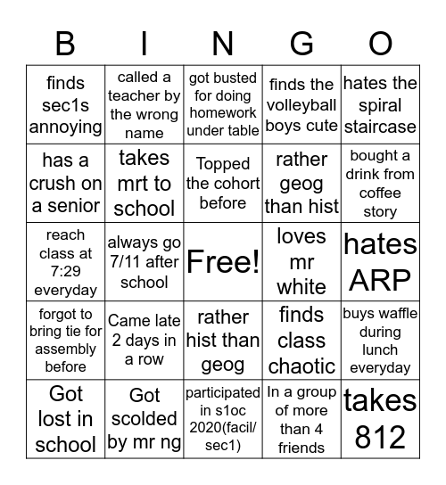 Bingo Card