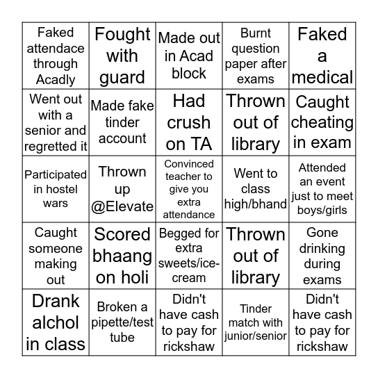 Bingo Card