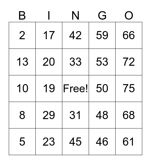 ⭐ Catherine ⭐ Bingo Card