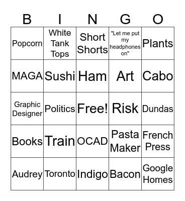 Jharek's Bingo Birthday Bash Bingo Card