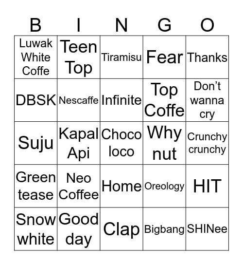 Bien Debut Bingo Card