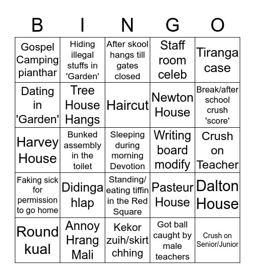 CENTENARIANS Bingo Card