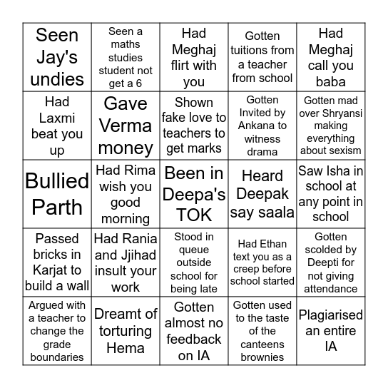 DP2MAYMAYS Bingo Card