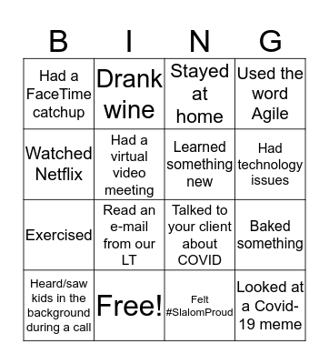 OE Team Virtual HH Bingo Card