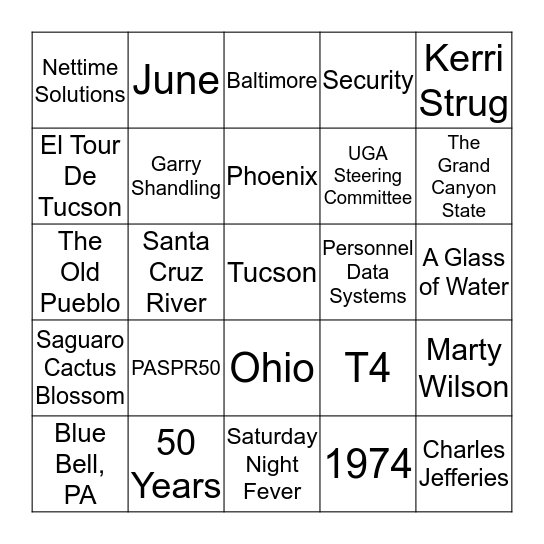 Bingo Card