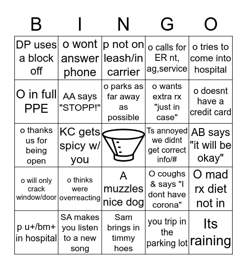 Curb Side Bingo! Bingo Card