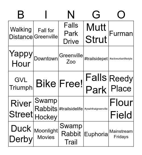 Trailside Virtual Bingo Card