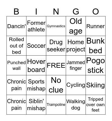 OC BINGO Card
