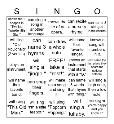 Find someone who... Bingo Card