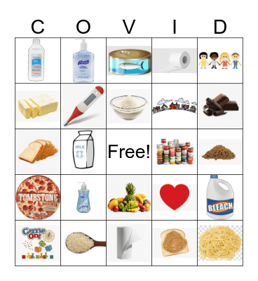 COVID-19 BINGO Card