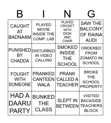 THE LIFE OF APS DK! Bingo Card