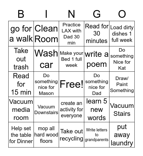 Bingo Card