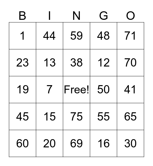 AMPLEON EARTH HOUR BINGO Card