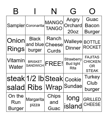 We rock @ Wild Bills!!! Bingo Card