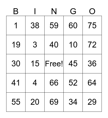 Social Distance Bingo Card