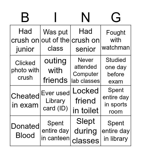 Bingo For Gccians Bingo Card