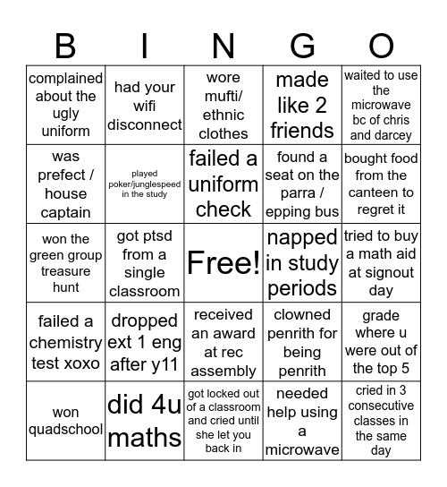 ballgo bingo Card