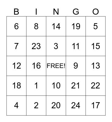 Baby WOO Shower Gift Bingo Card