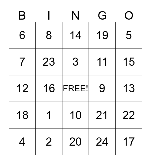 Baby WOO Shower Gift Bingo Card