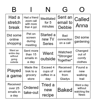 APSC Development & Alumni Engagement BINGO Card
