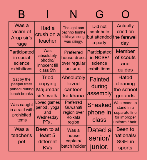 KV APDJn Bingo Card