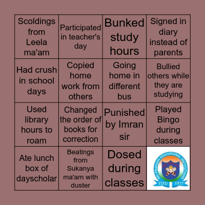 Spooky prakashiets Bingo Card