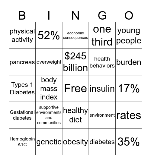 DONE! Bingo Card