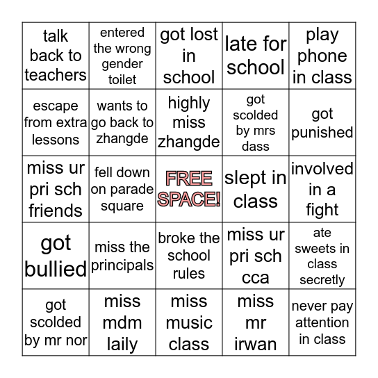 Bingo Card
