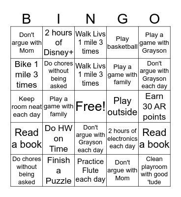 Quarantine Bingo Card