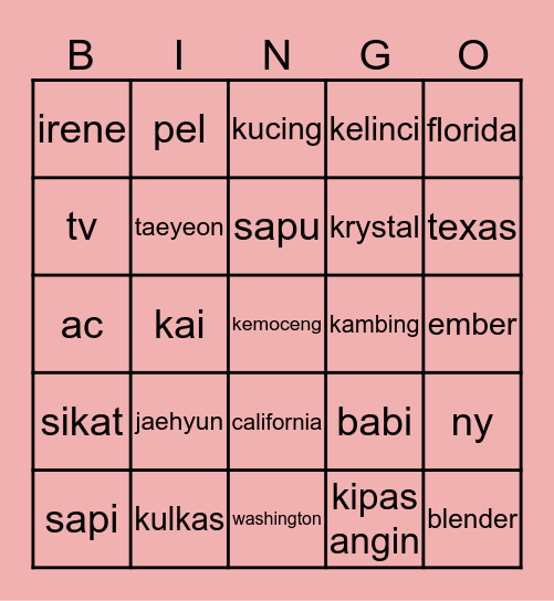 Bingo Card