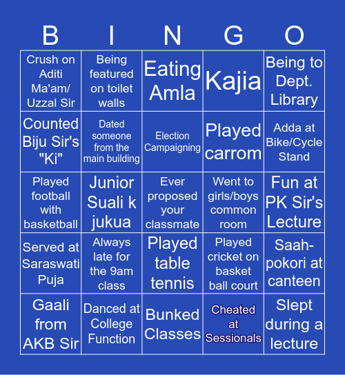 JB Commerce Bingo Card
