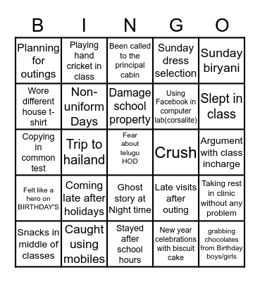 KKR GOWTHAM Bingo Card