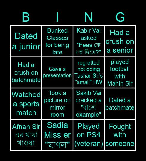 E.Hub Bingo Card