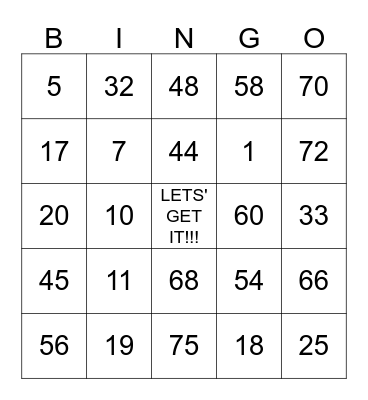 LA MAS DURA!! Bingo Card