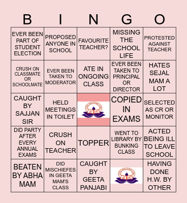 BRIGHT SCHOOL Bingo Card