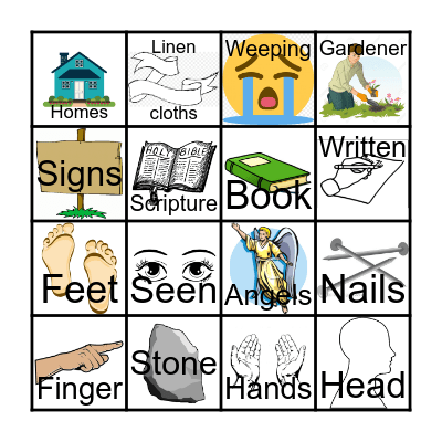 John 20 Easter Bingo Card