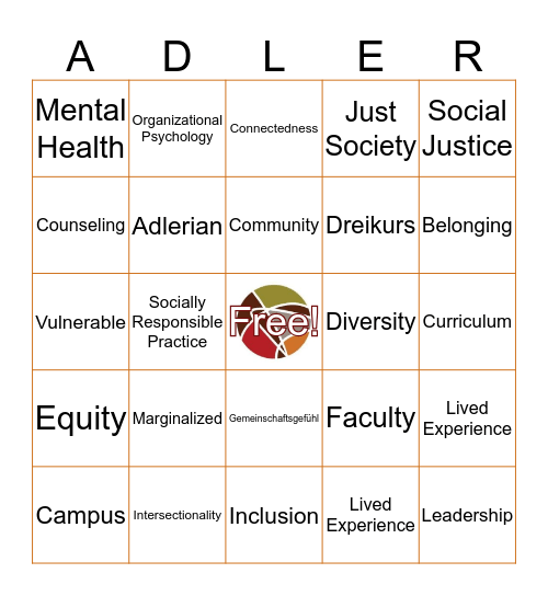 Adlerian Bingo Card