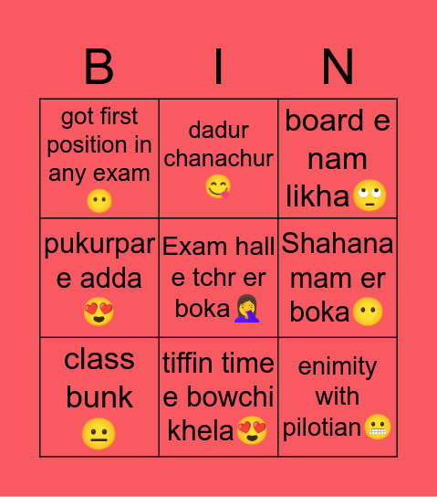 Agragamians😍 bingo Card