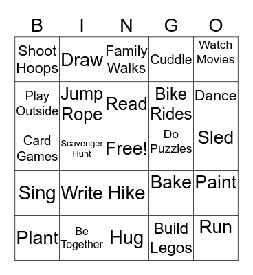 Bobcat Bingo Card