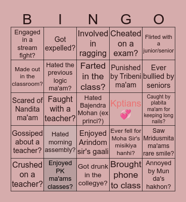 Kalpataru Bingo Card