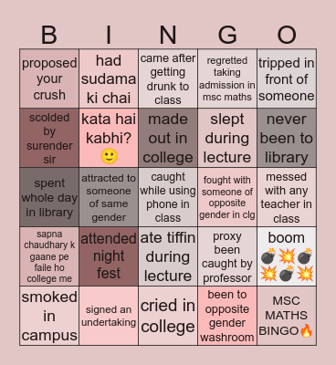 HAVE YOU EVER? Bingo Card