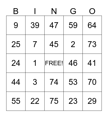 MEJOR VIDA ADULT DAY CARE Bingo Card