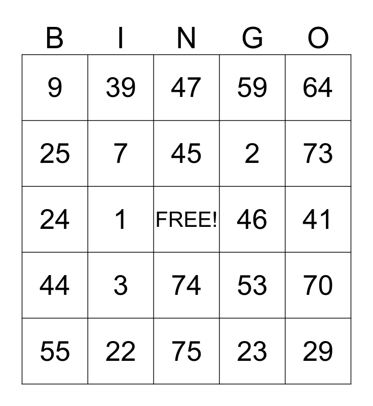 MEJOR VIDA ADULT DAY CARE Bingo Card