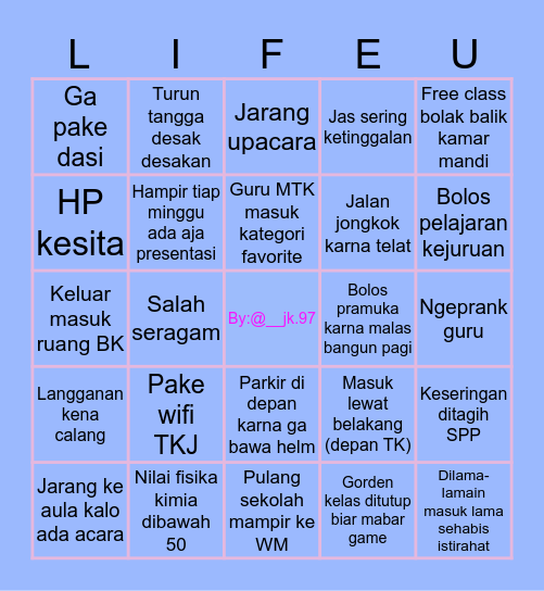 SMK BRIGJEND KATAMSO II Bingo Card