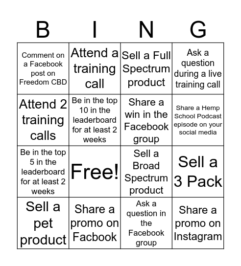 April Bingo Card Bingo Card