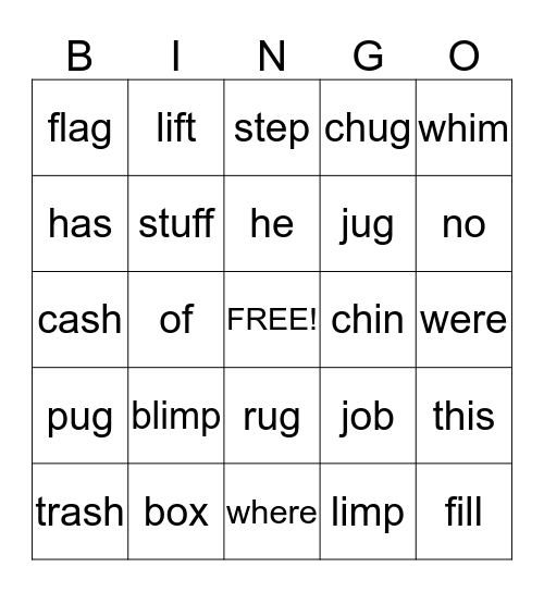 Vivian Bingo Card